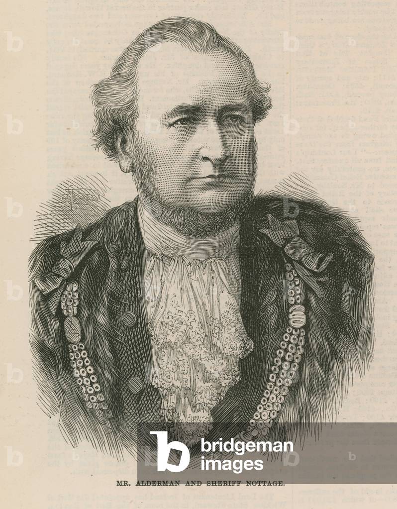 Mr Alderman and Sheriff Nottage (engraving)