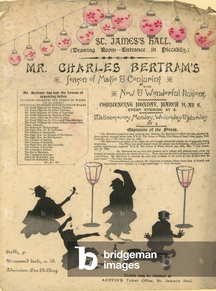 Mr Charles Bertram's season of magic and conjuring (engraving)