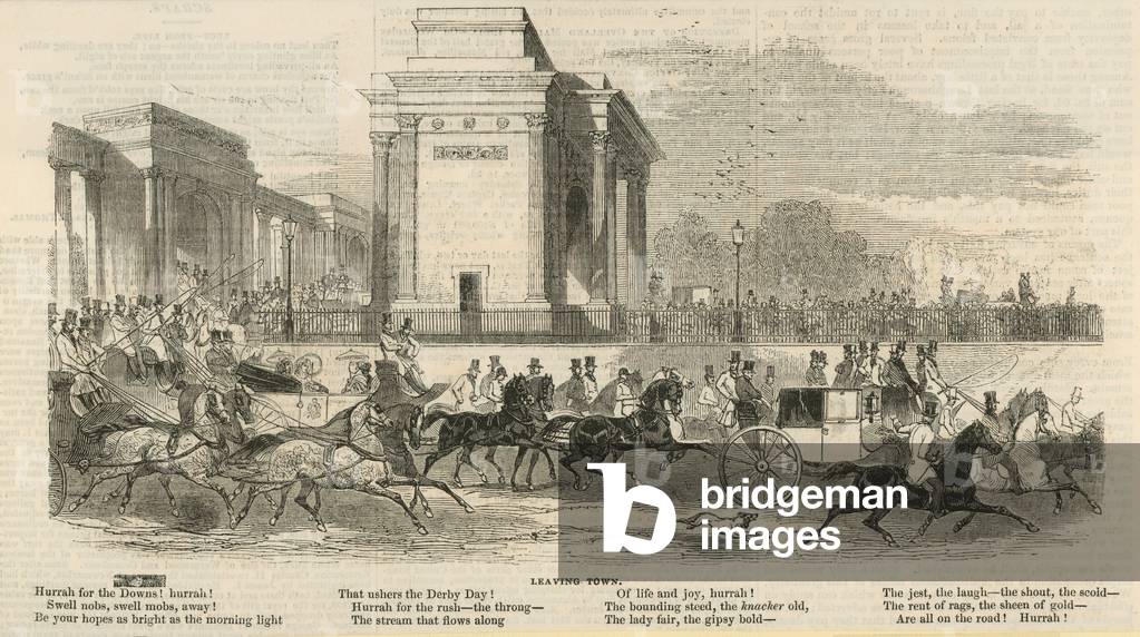 Epsom Races: Leaving Town (engraving)