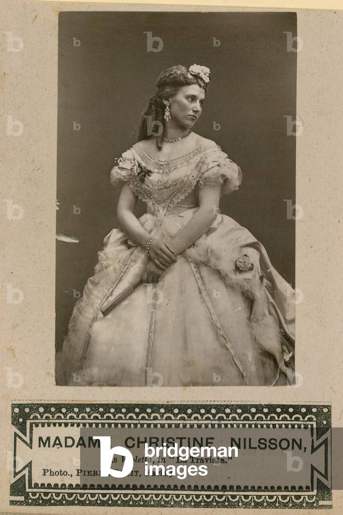 Madame Christine Nilsson as Violetta in La Traviata (photo)