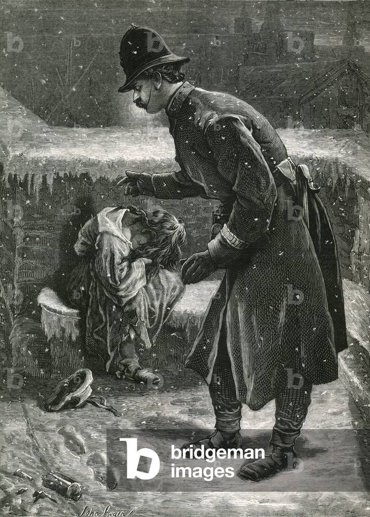 Lost in the streets (engraving)