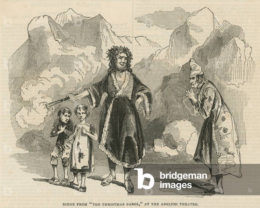 Scene from 'The Christmas Carol' (engraving)