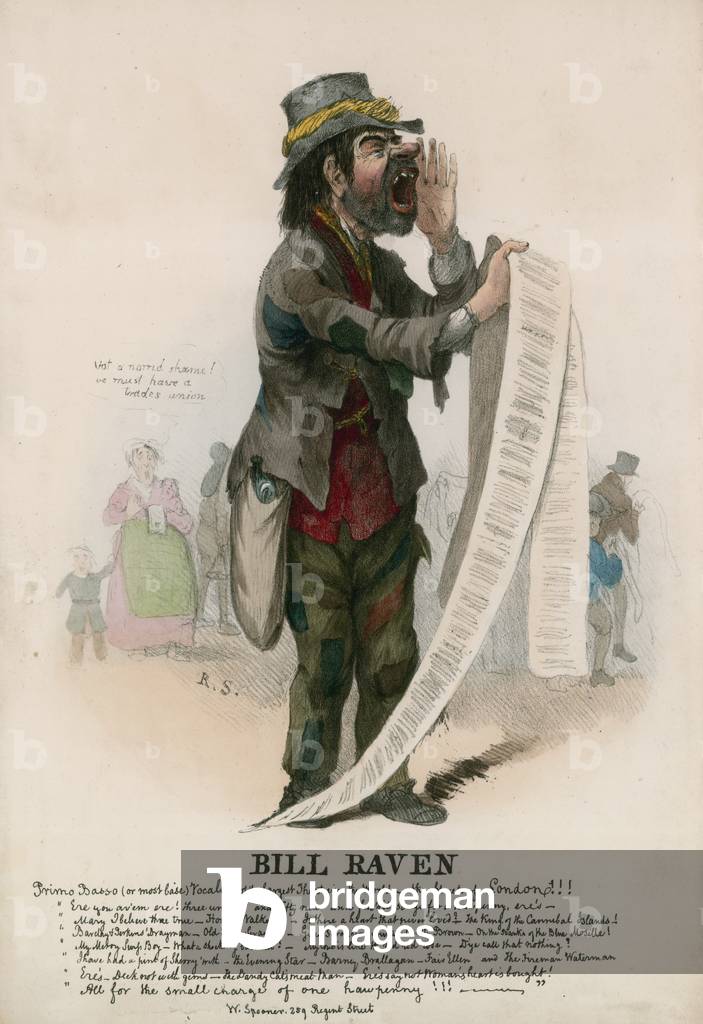 Bill Raven (coloured engraving)