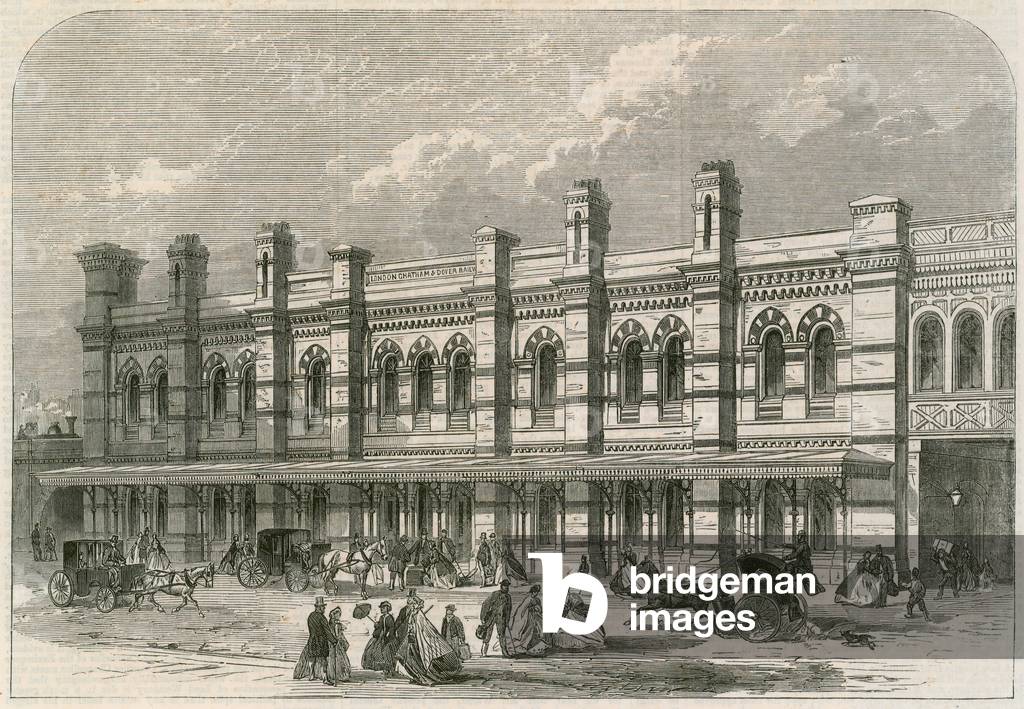 The Ludgate Hill Station of the London, Chatham and Dover Railway (engraving)