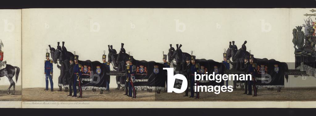 Part of the Panoramic View of the Entire Funeral Procession of Arthur, Duke of Wellington (coloured aquatint)