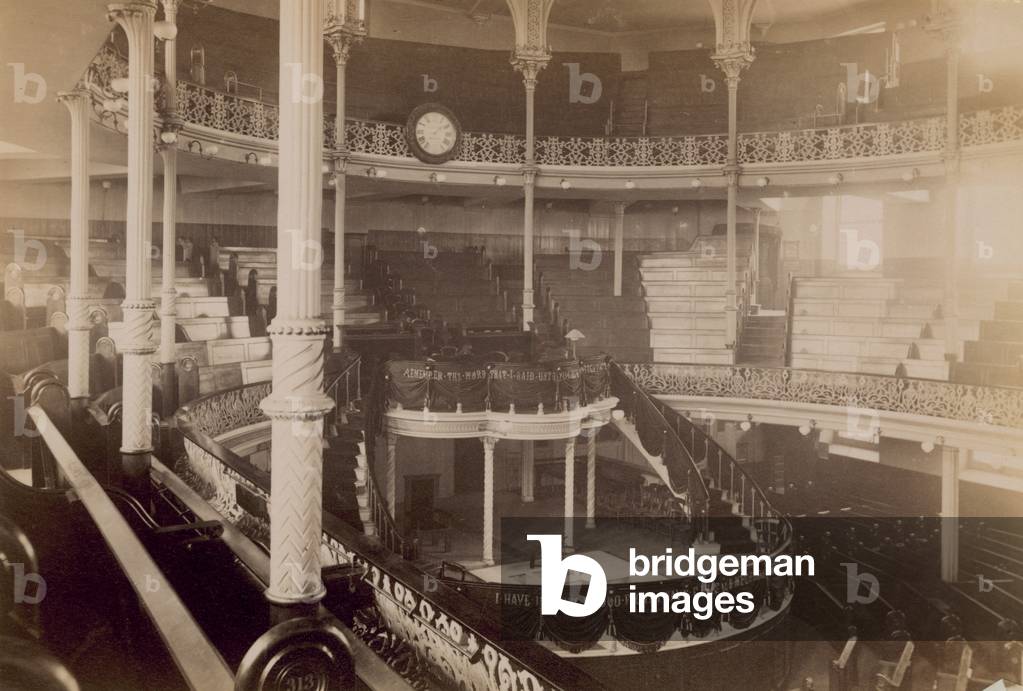 Interior of Spurgeon's Tabernacle (photo)
