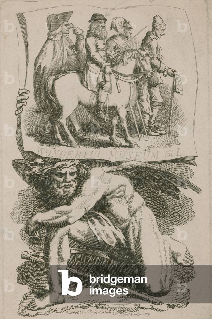 Title page of Wonderful Museum Volume 1 (engraving)