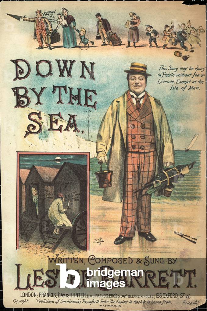 Down by the Sea (colour litho)