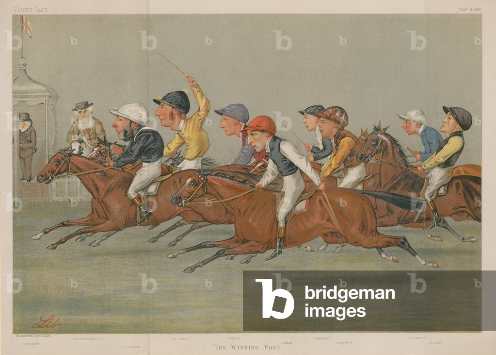 The Winning Post (colour litho)