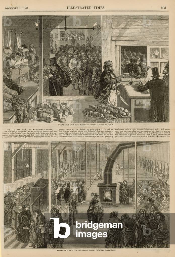 Instititution for the houseless poor (engraving)