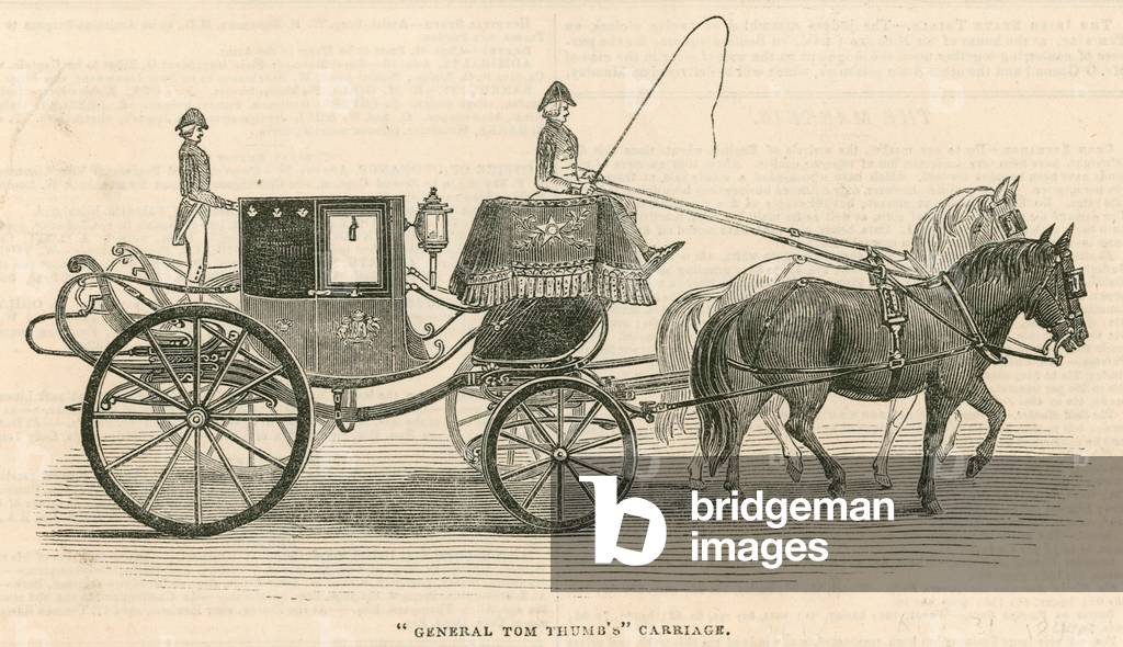 General Tom Thumb's carriage (engraving)