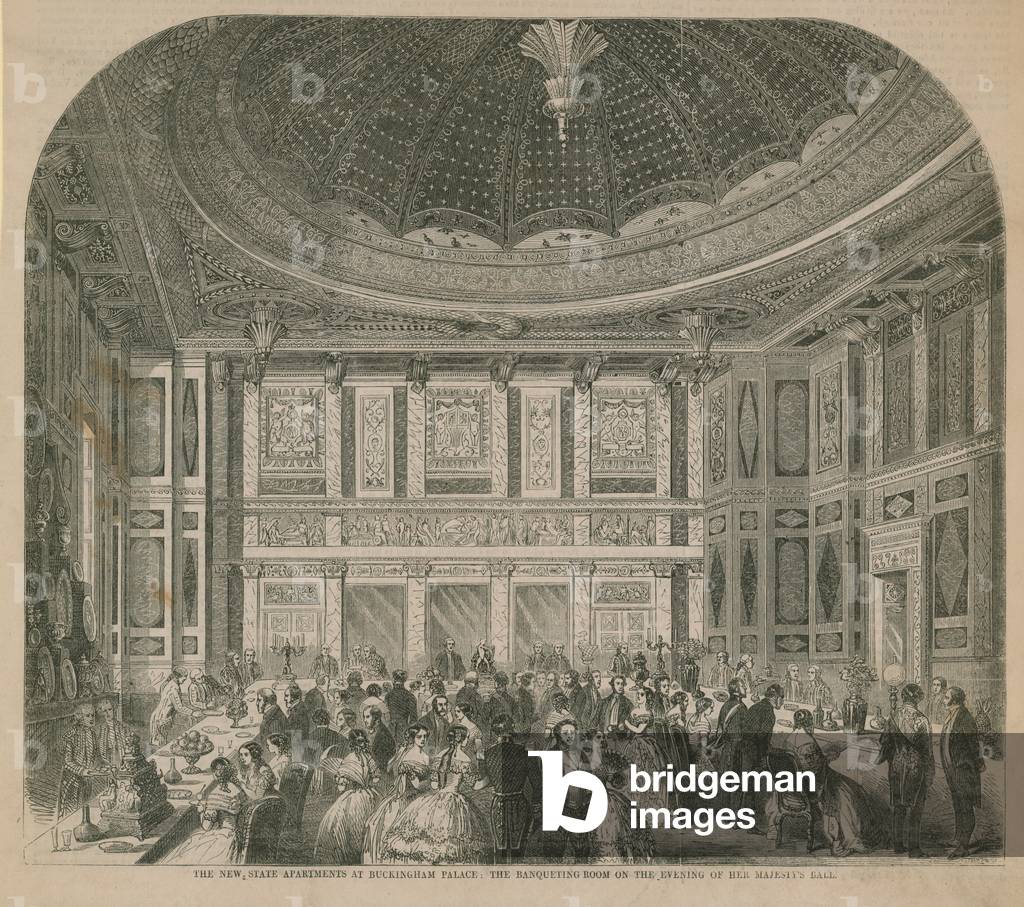 The new State Apartments at Buckingham Palace (engraving)