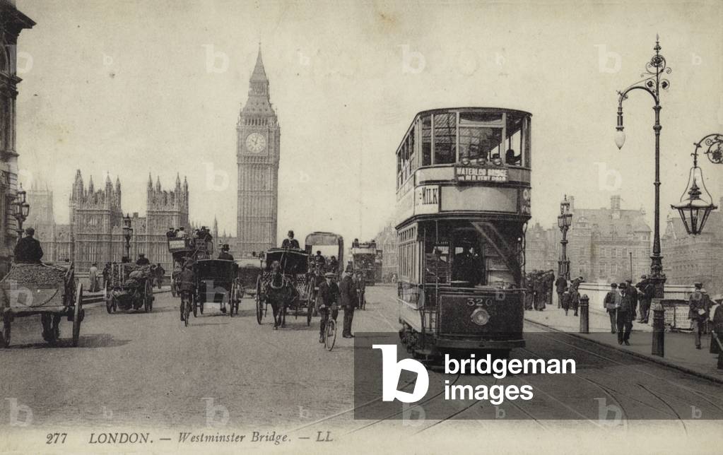Westminster Bridge, London (b/w photo)