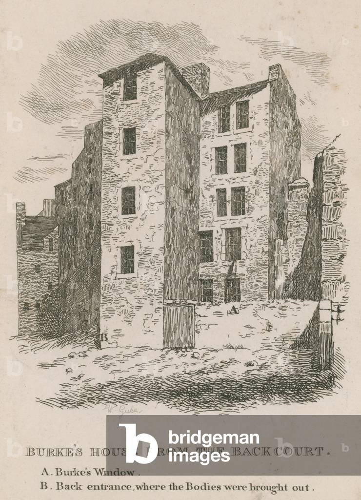 Burke's house from the back court (engraving)