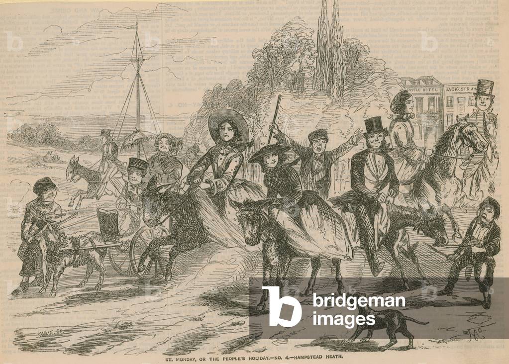 St Monday, or the people's holiday on Hampstead Heath (engraving)