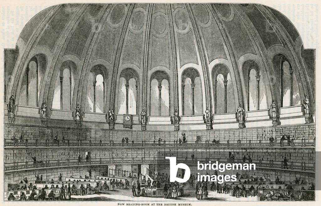New Reading Room at the British Museum (engraving)