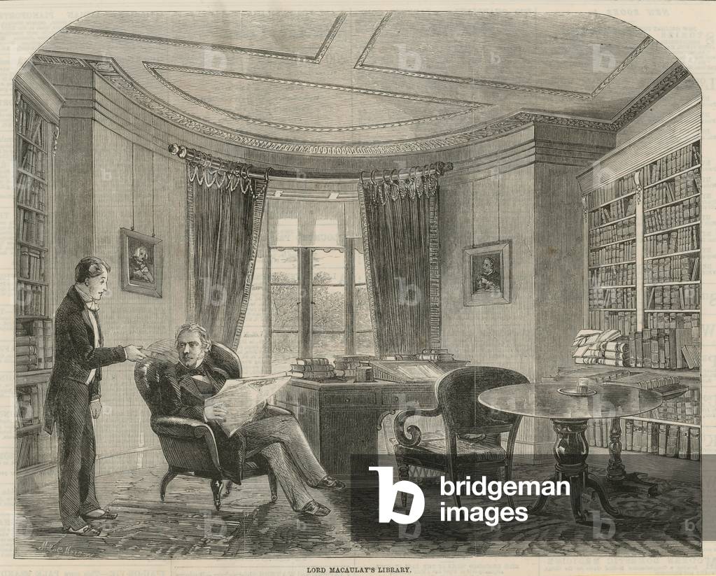 Lord Macaulay's Library (engraving)