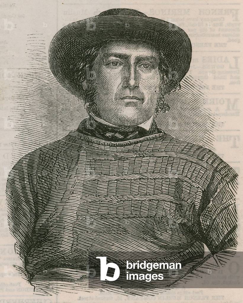 Nathaniel Colby, coxwain of the Pakefield Lifeboat (engraving)