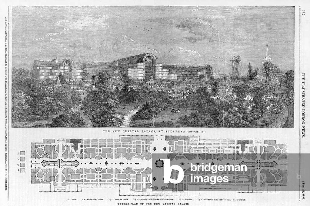 The New Crystal Palace at Sydenham (engraving)