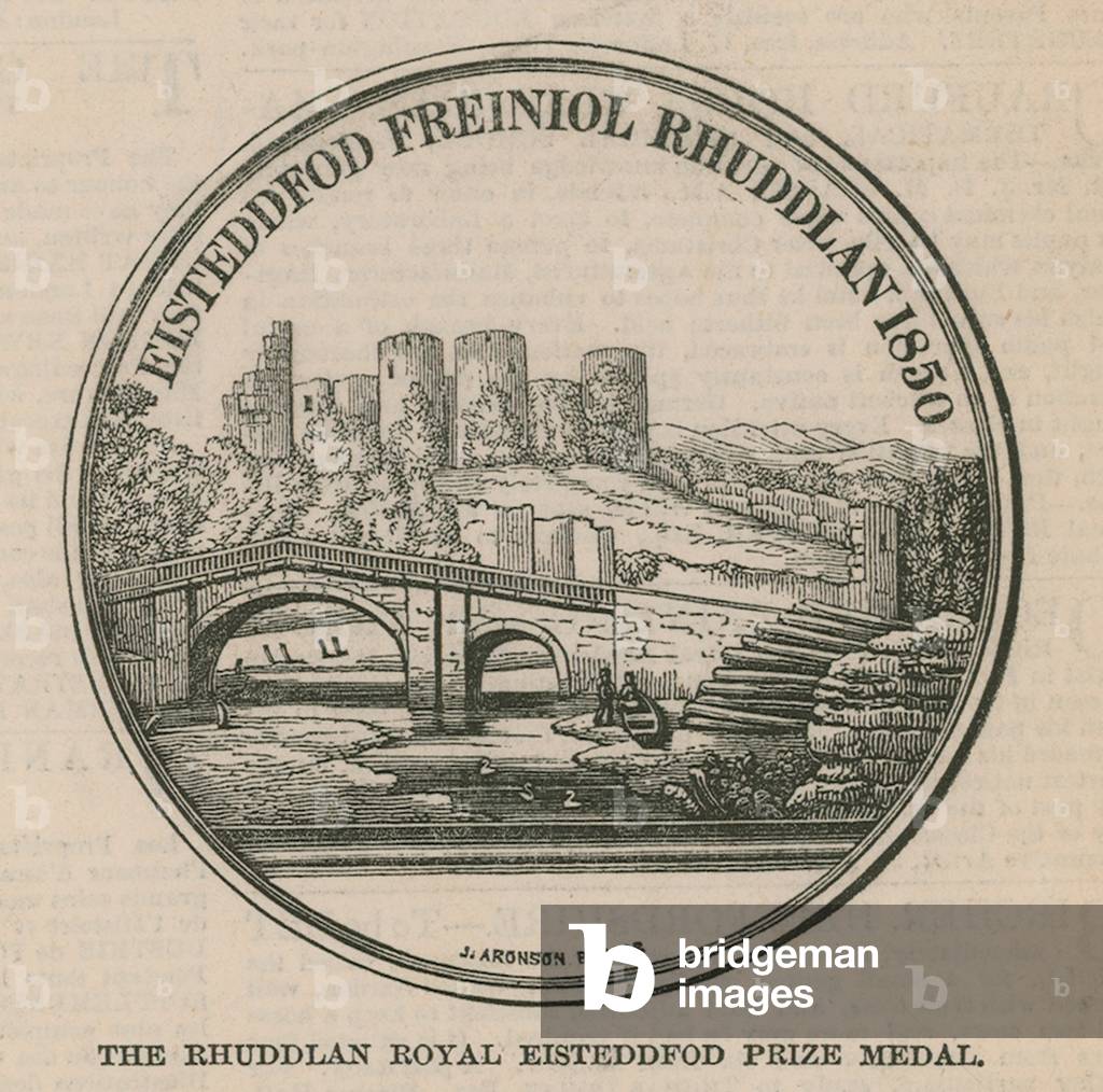 The Rhuddlan Royal Eisteddfod Prize Medal (engraving)