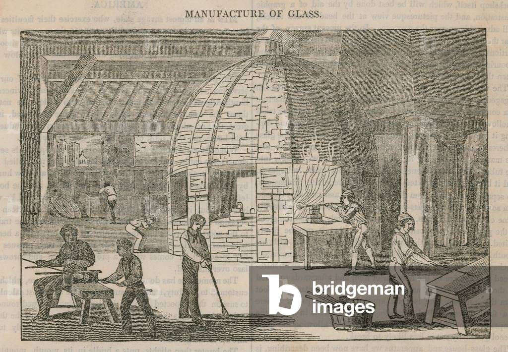 Manufacture of glass (engraving)