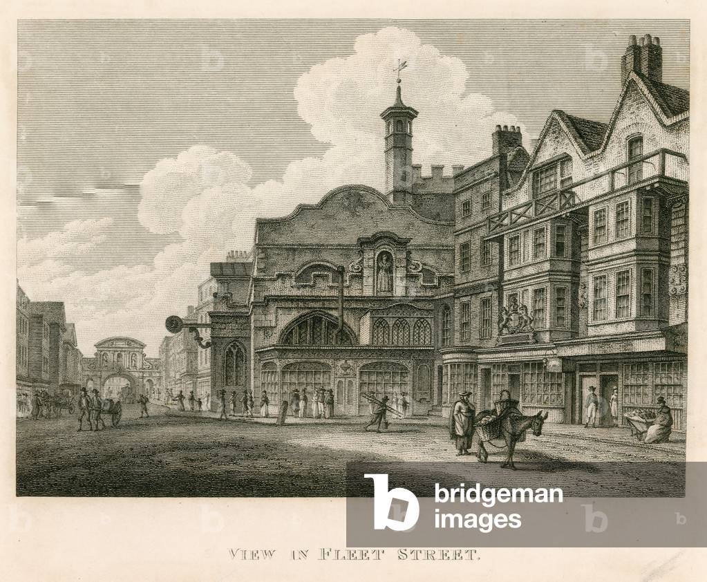 View of Fleet Street, London (engraving)