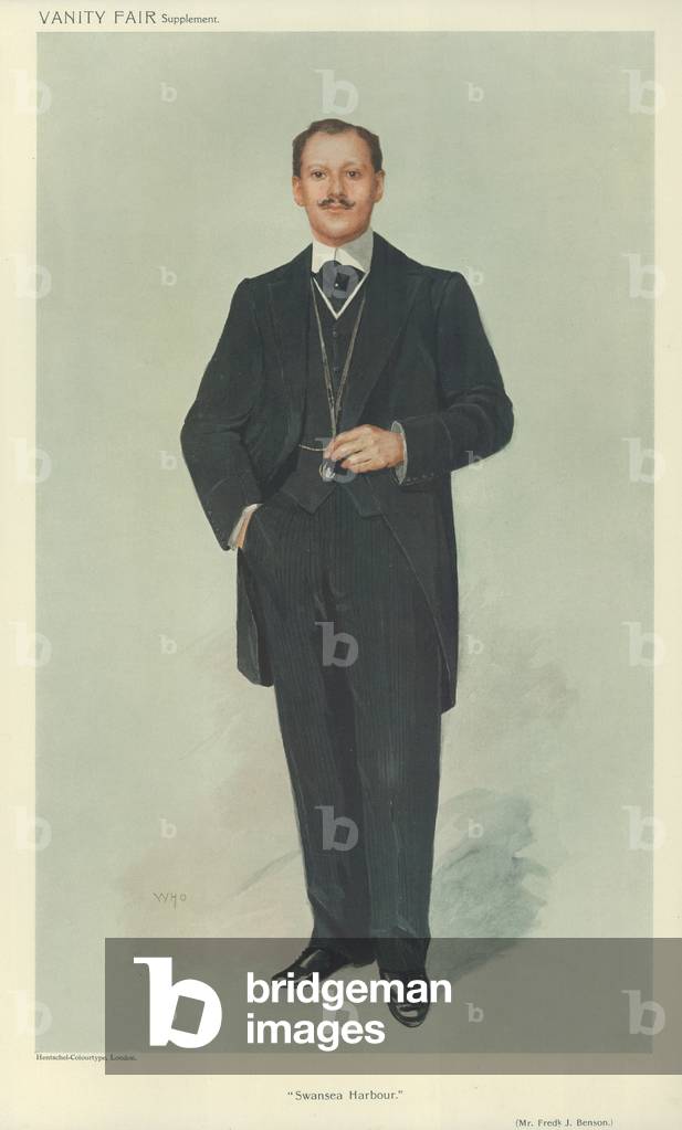 Mr Frederick J Benson (colour litho)