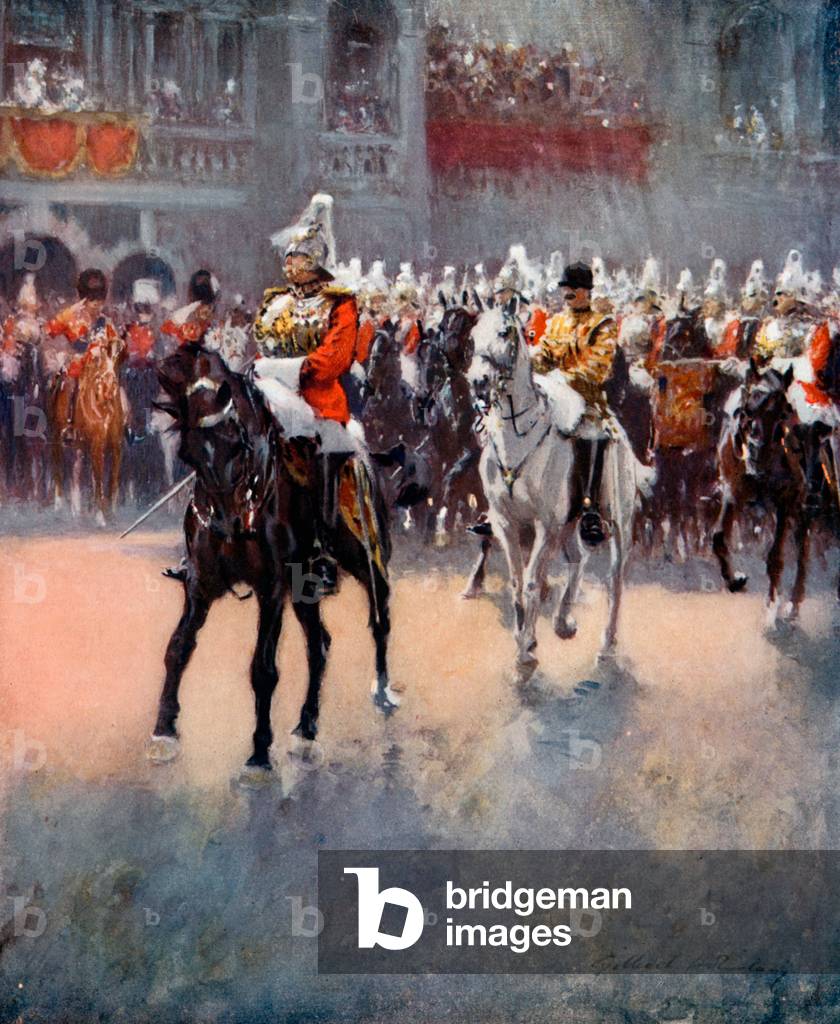 The Trooping of the Colours (colour litho)