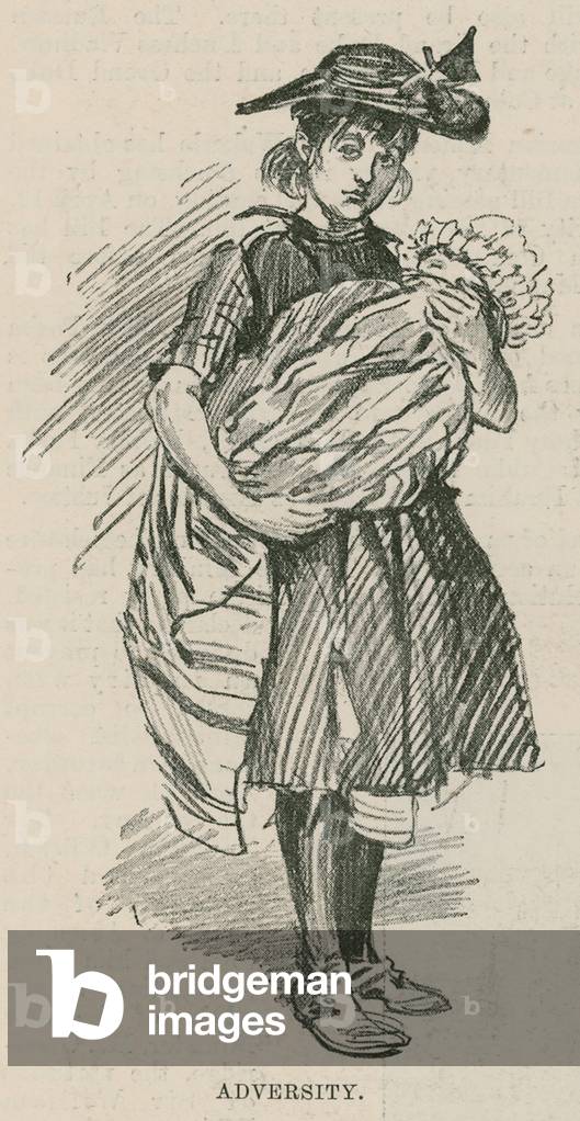 The Ragged School Union Jubilee; Adversity (engraving)