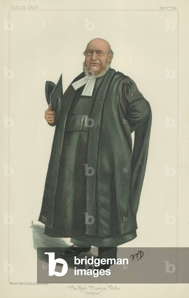 Mr R Fowler, The Vice-Chancellor of Oxford (colour litho)