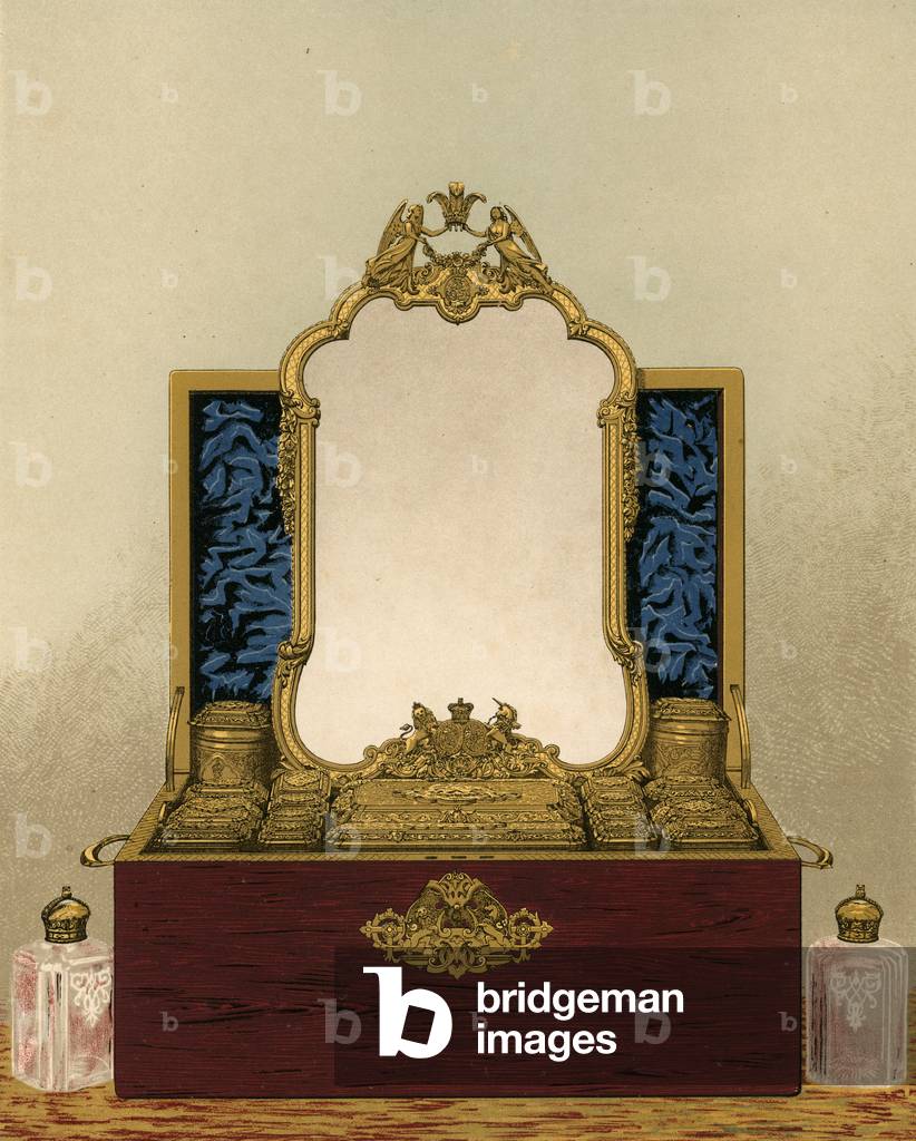 Dressing case, presented by the ladies and gentlemen of Her Majesty's Household (chromolitho)