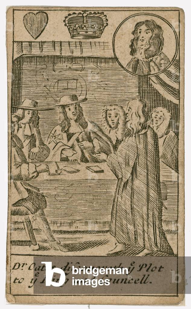 Popish Plot playing card (engraving)