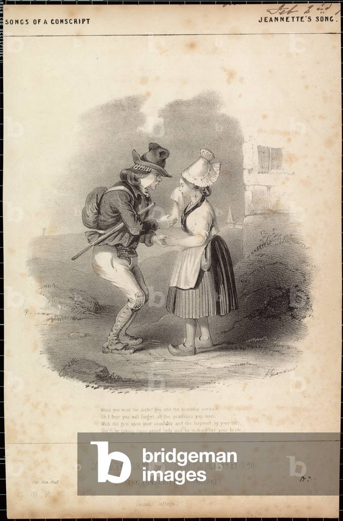 Songs of a conscript, Jeannette's song (engraving)