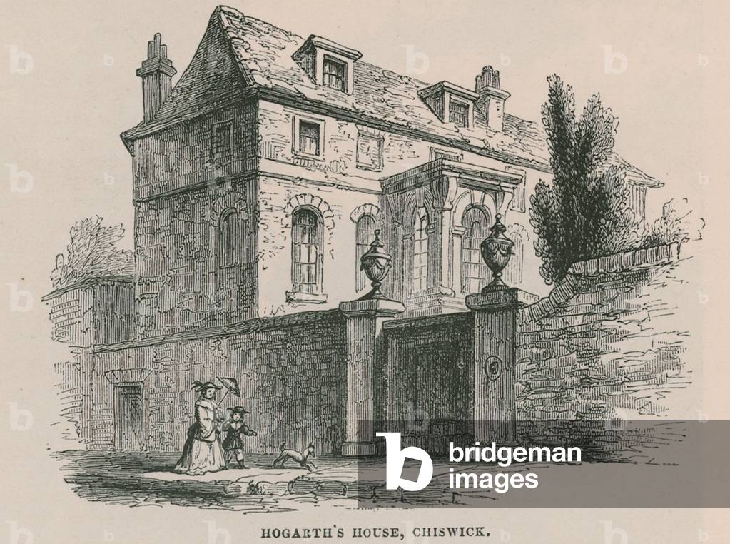 William Hogarth's house, Chiswick (engraving)