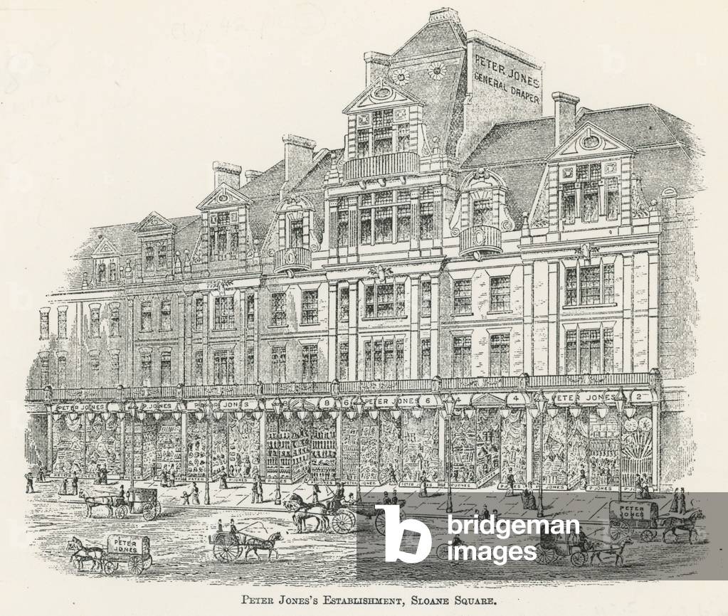 Peter Jones's establishment in Sloane Square (engraving)
