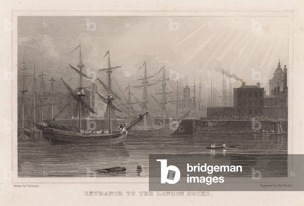 Entrance to the London Docks (engraving)