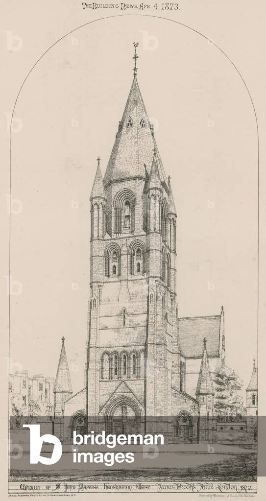 Church of St John Baptist, Kensington (engraving)