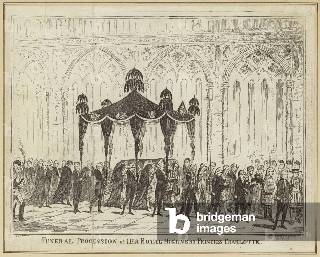 Funeral procession of her Royal Highness Princess Charlotte (engraving)