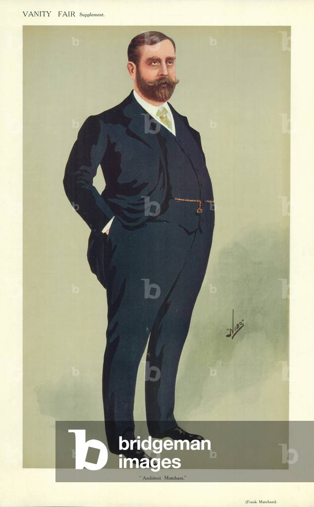 Mr Frank Matcham (colour litho)