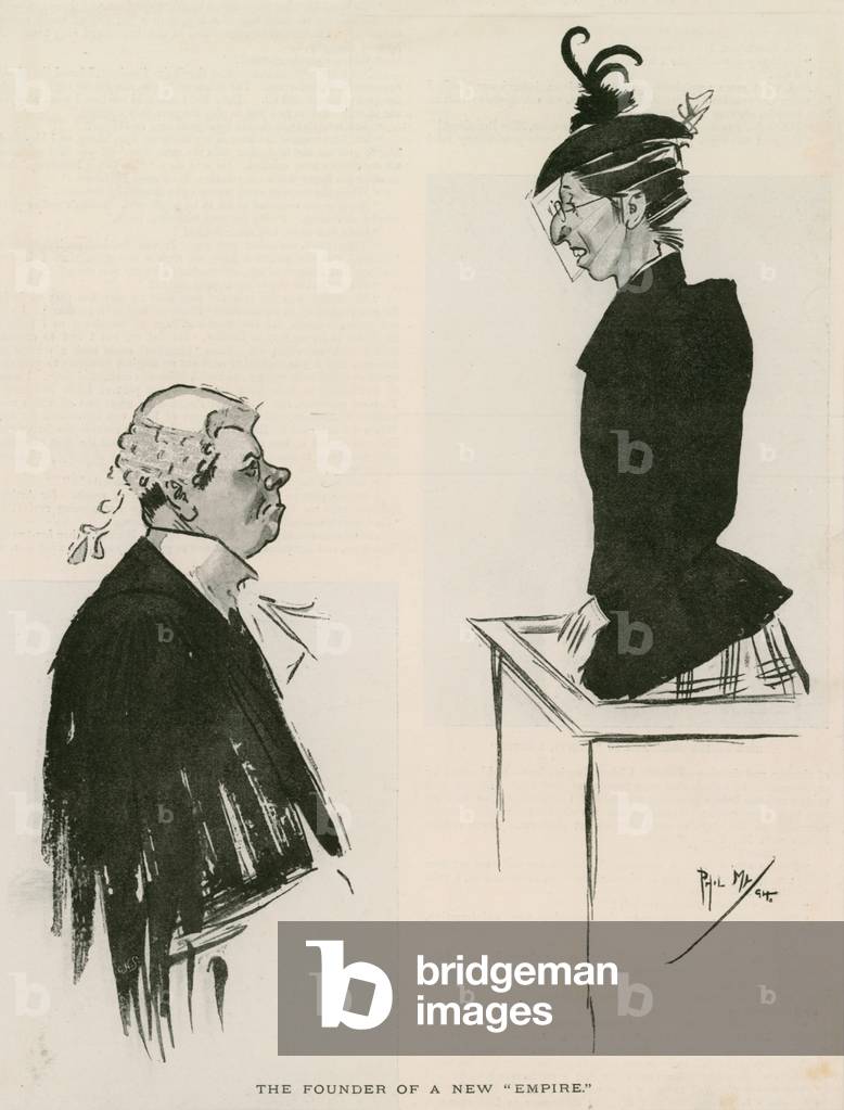 The founder of a new Empire cartoon (engraving)