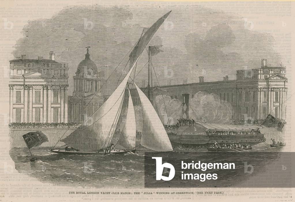 The Royal London Yacht Club match (engraving)