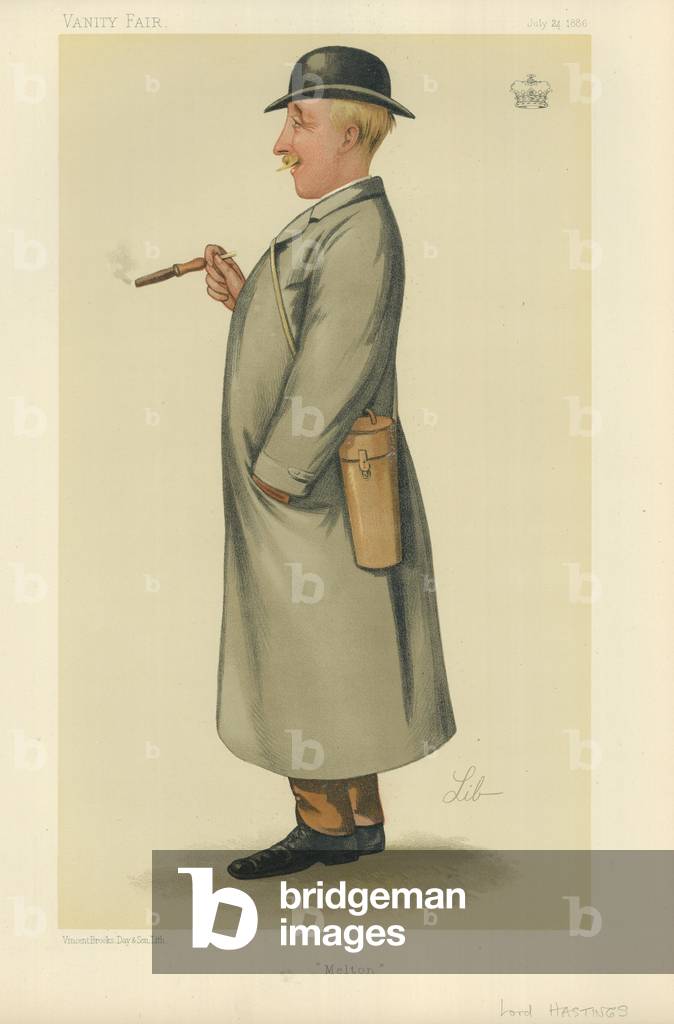 The Right Hon Lord Hastings (colour litho)