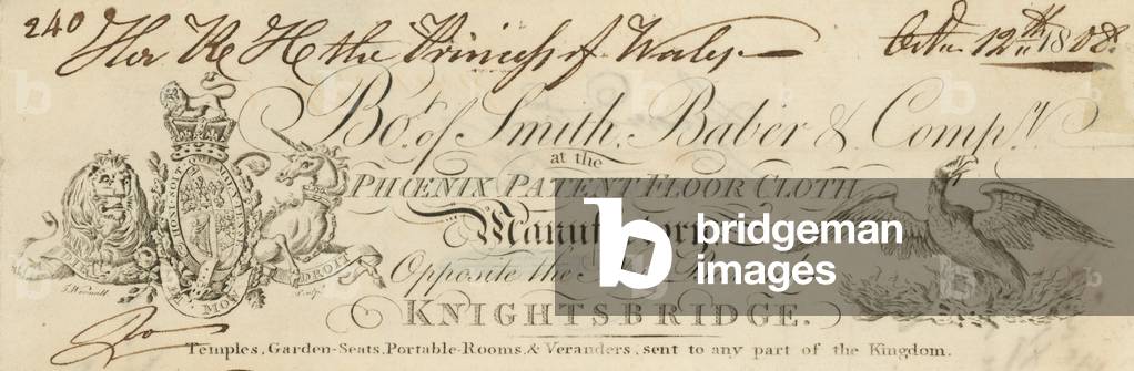 Bought of Smith Baber and Comp (engraving)