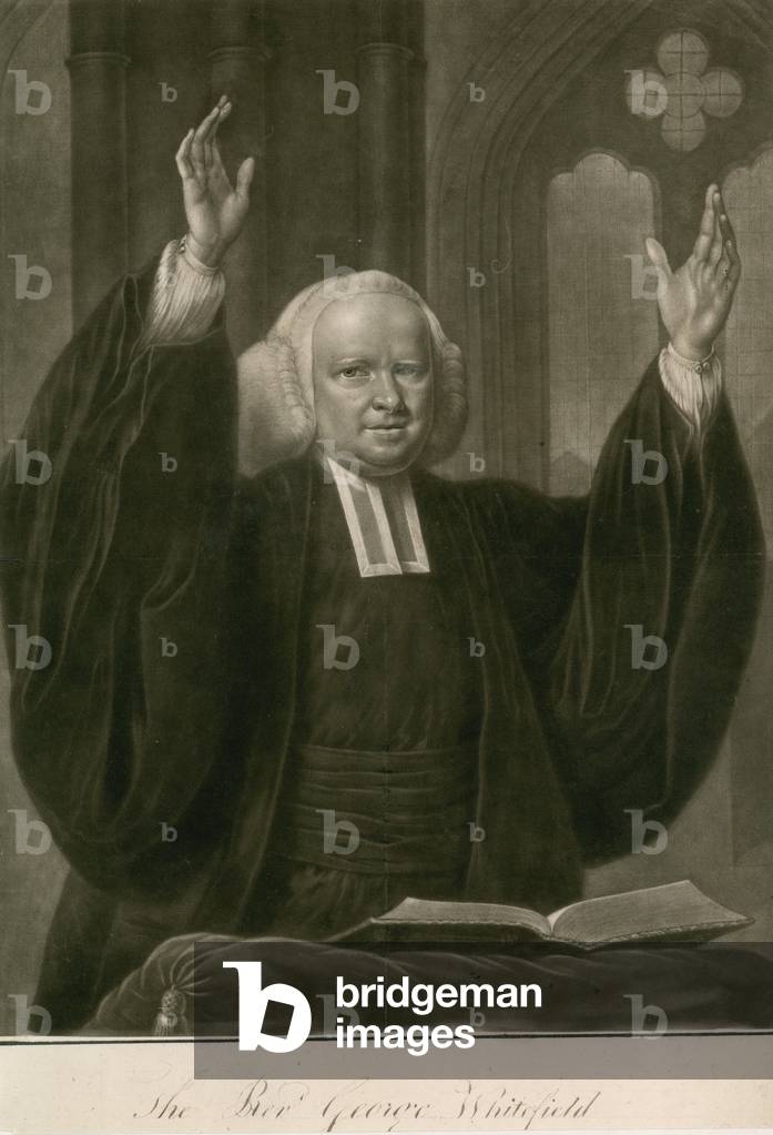 The Reverend George Whitefield, MA, one of the founders of Methodism (engraving)