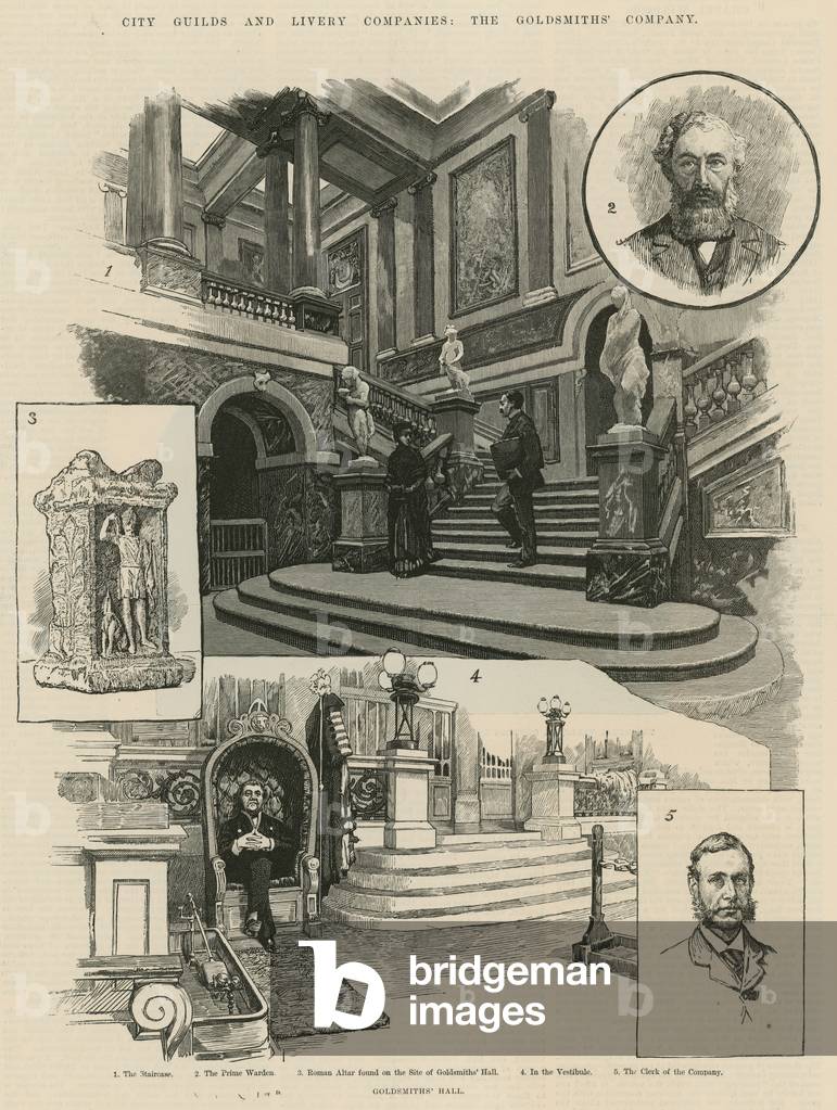 The City Guilds: The Goldsmiths' Company (engraving)