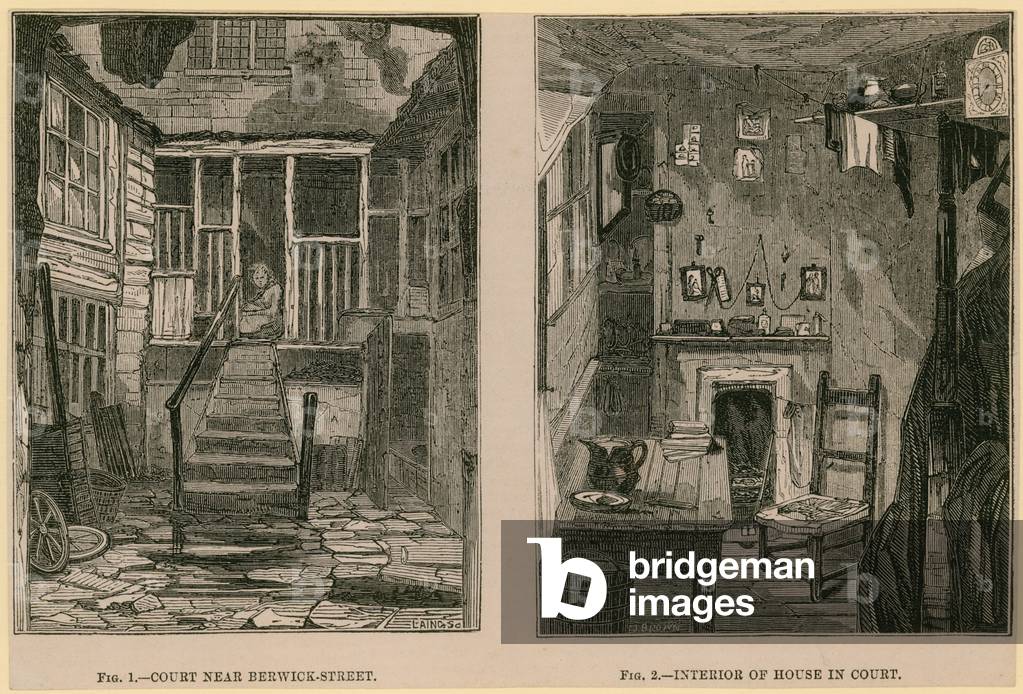 Slums In London (engraving)