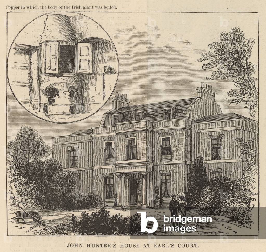 John Hunter's house at Earl's Court (engraving)