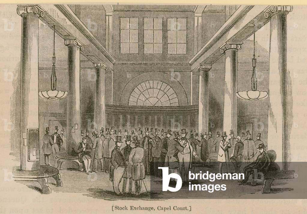 Stock Exchange, Capel Court (engraving)