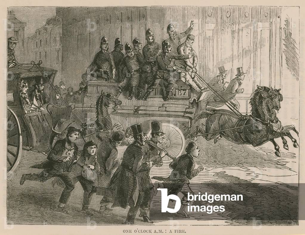 A fire in London (engraving)