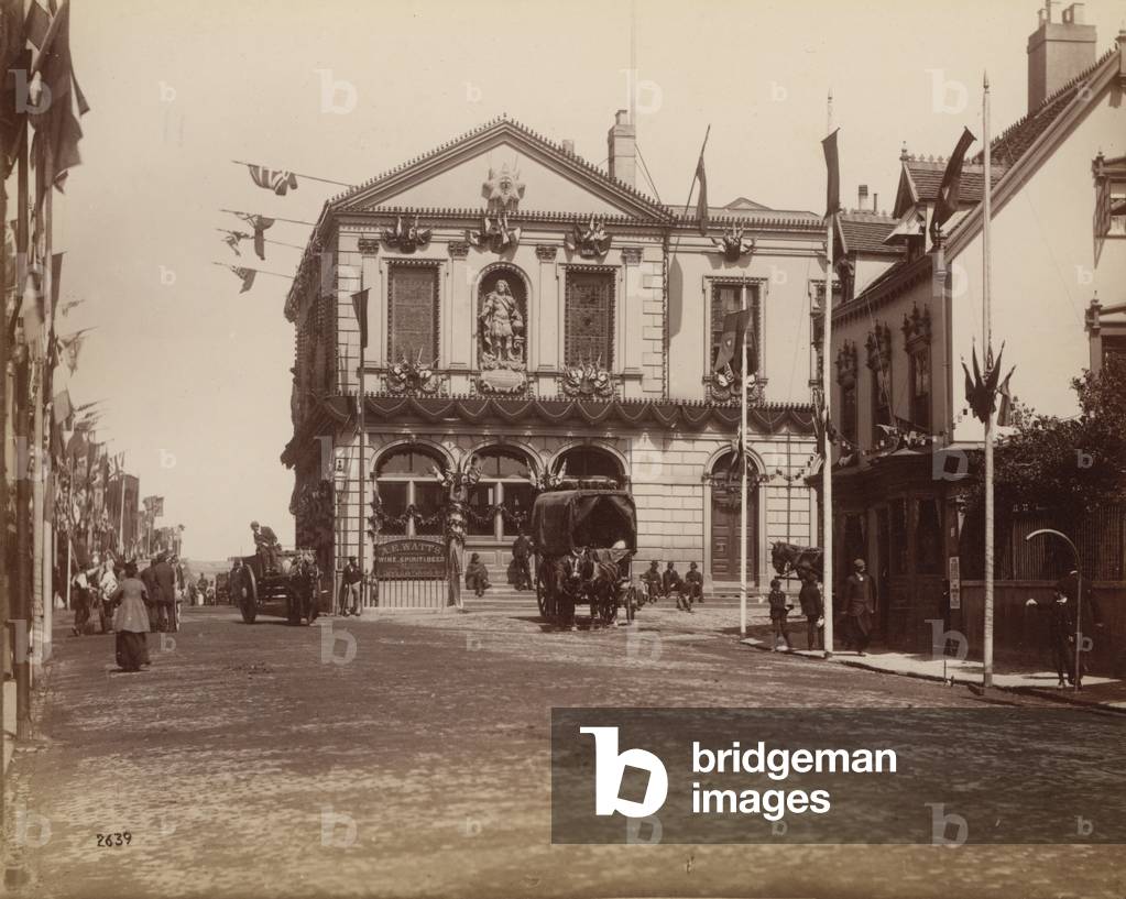 Queen Victoria's Golden Jubilee celebrations, Windsor, 1887 (b/w photo)